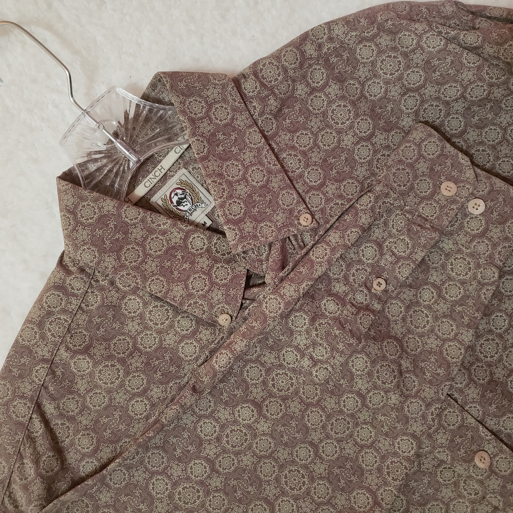 Cinch Abstract Geometric Pattern Western Style Bu… - image 1